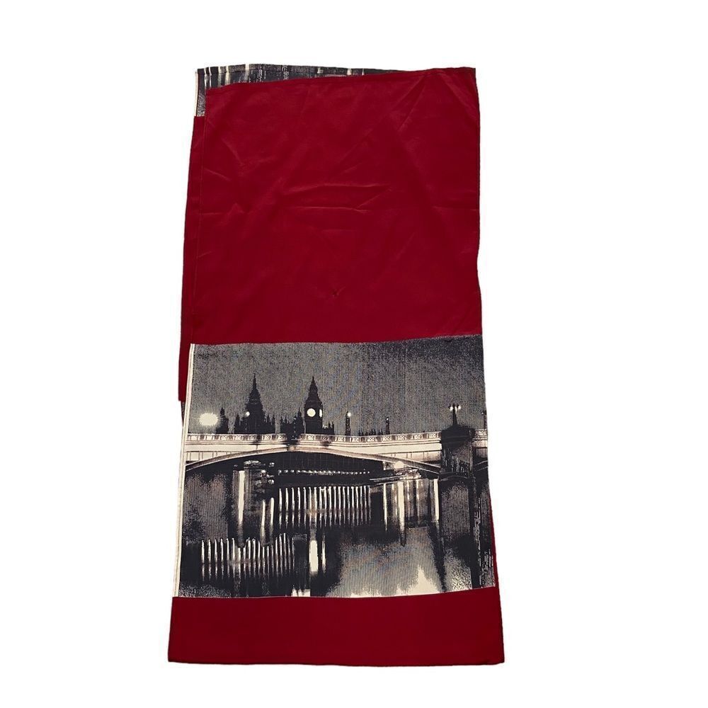 Long‎ Unique London Skyline Print Scarf